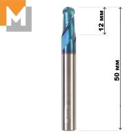 Фреза концевая радиусная R3.0*12*D6*50*2T тв.сплав AlTiSiN G серия