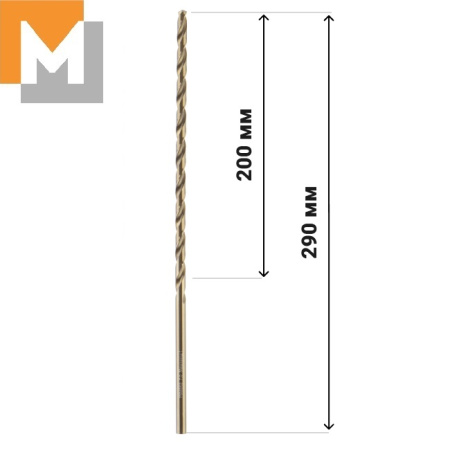 Сверло Ф7,0*290*200  ц/х         Р6М5К5