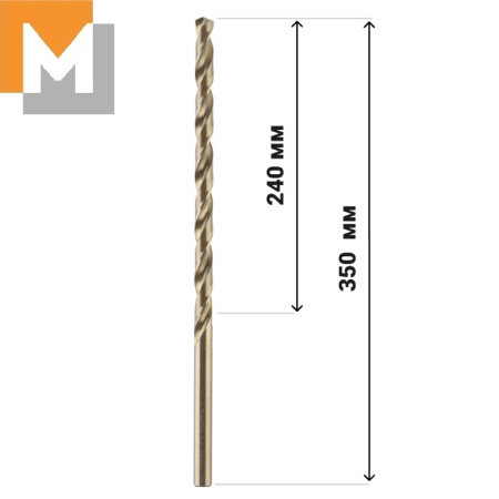 Сверло Ф14,0*350*240  ц/х       Р6М5К5