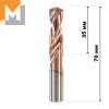 Сверло D10.5*35*10.5*70 твердосплавное TiSiN