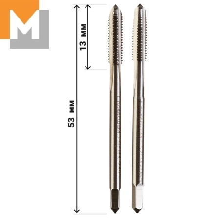 Метчик  М4 Р6М5 м/р  комплект из 2 шт  ГОСТ 3266-81