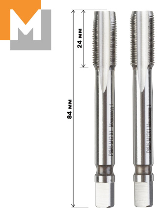 Метчик  М12*1,0 Р6М5 м/р  комплект из 2 шт  ГОСТ 3266-81