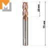 Фреза концевая  D10.0*25*D10*75*4T тв.сплав TiSiN S серия