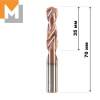 Сверло D9.0*35*9.0*70 твердосплавное TiSiN