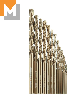 Набор сверл 0,8-5 мм , из 14 шт  Р6М5К5